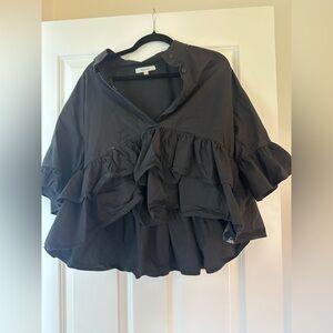 VICI Black Ruffled Blouse